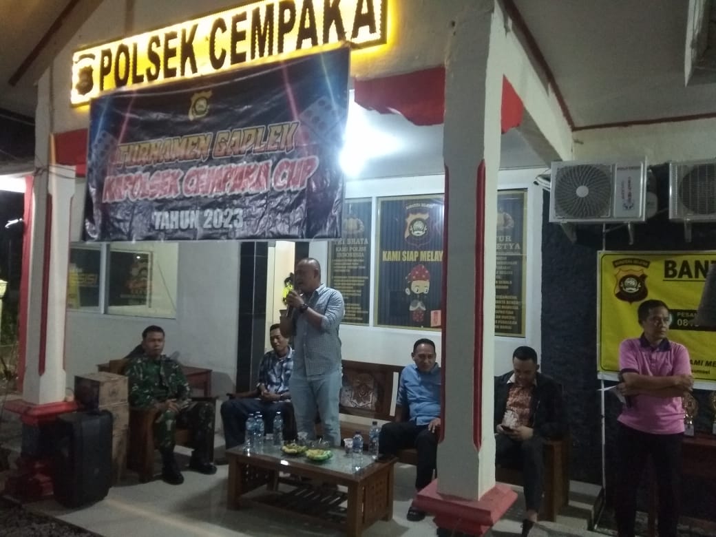 Jalin Silaturahmi, Kapolsek Cempaka Gelar Turnamen Gaple Open 2023