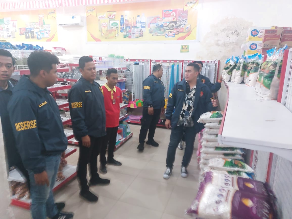 Sidak Ketersediaan dan Harga Beras di Pasar, ini kata Unit Pidsus Satreskrim Polres OKUT