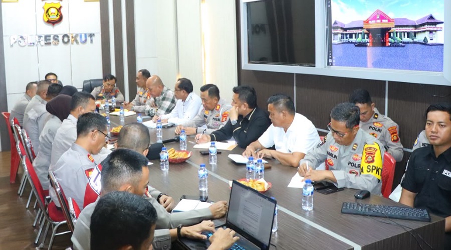 Tekan Risiko Karhutla, Kapolres OKU Timur Pimpin Rapat Evaluasi Kinerja dan Tanggap Darurat