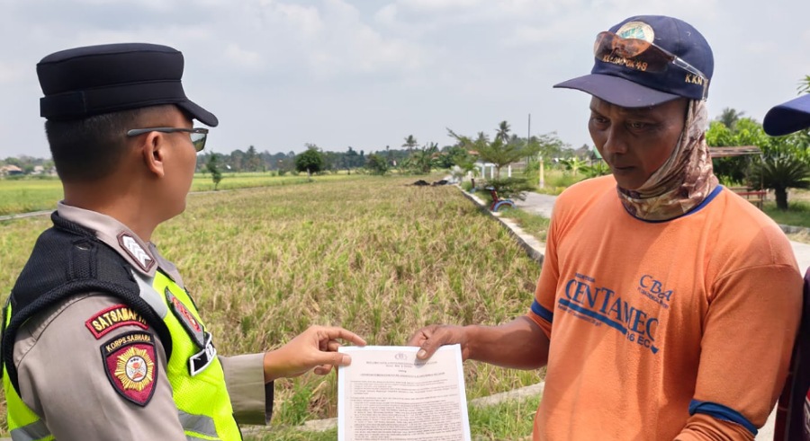 Tekan Risiko Polusi Udara, Polsek Belitang I Masifkan Mitigasi Karhutla di Tiga Desa