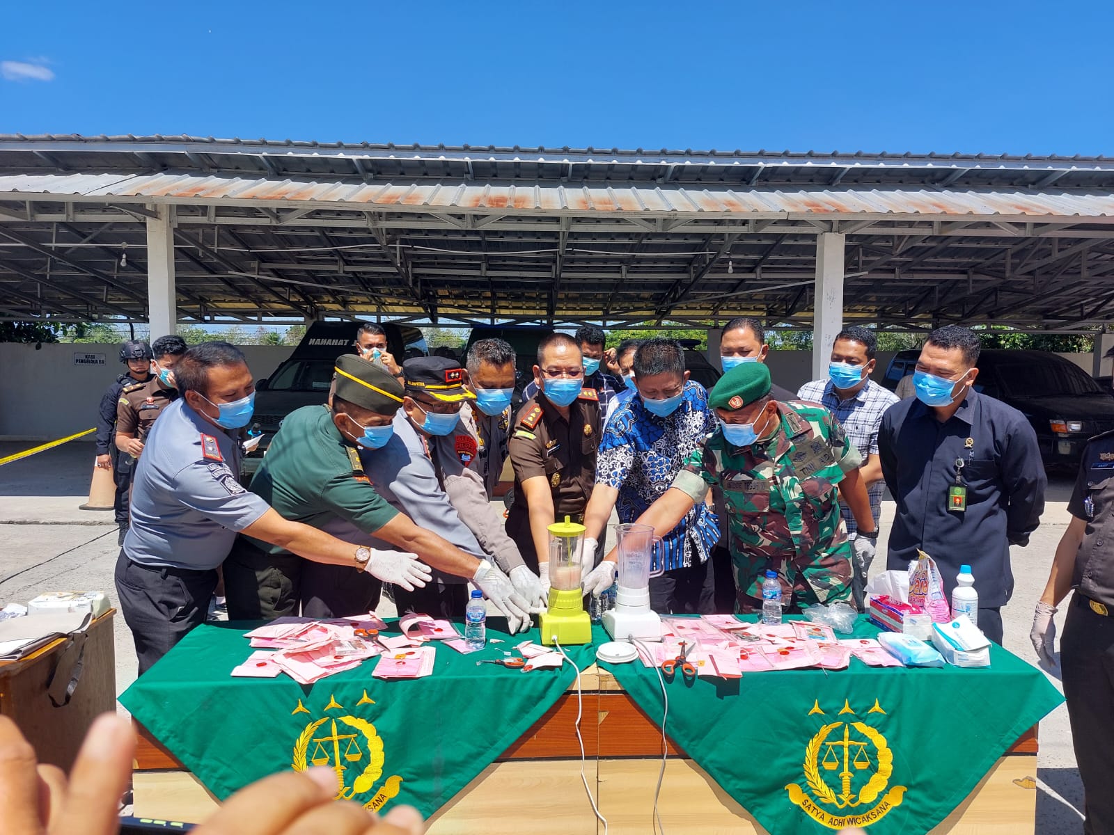 345 Gram Sabu Dimusnahkan Dengan Cara Diblender