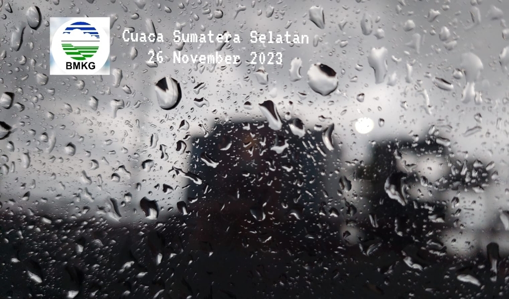 Prakiraan Cuaca Sumatera Selatan, Hujan Petir dan Sedang di Beberapa Daerah pada 26 November 2023
