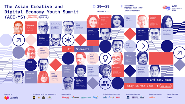 Berikut Deretan Pengisi Acara The Asian Creative and Digital Economy Youth Summit 