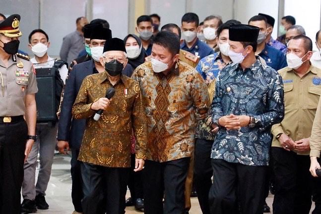 Kunjungan Kerja  ke Palembang Wapres  Ma’ruf Amin  Tinjau Mall  Pelayanan Publik  Terbesar di Indonesia