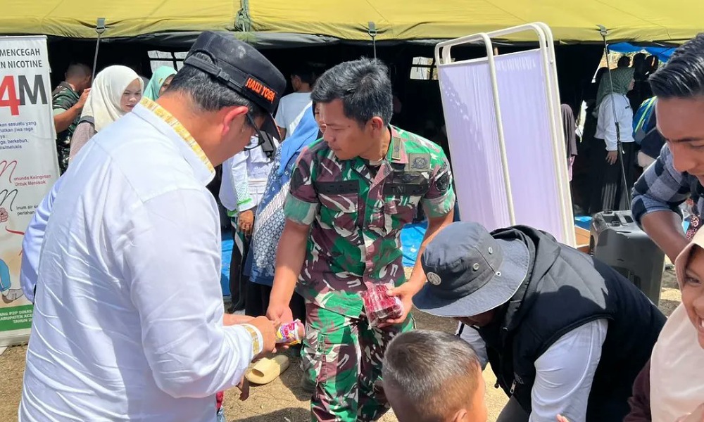 Kemenkes RI Gelar Bakti Kesehatan bagi Korban Terdampak Bencana Alam