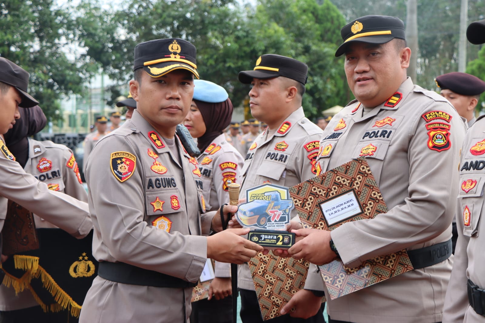 Jajaran Polsek Belitang III Borong Penghargaan Kapolres OKU Timur