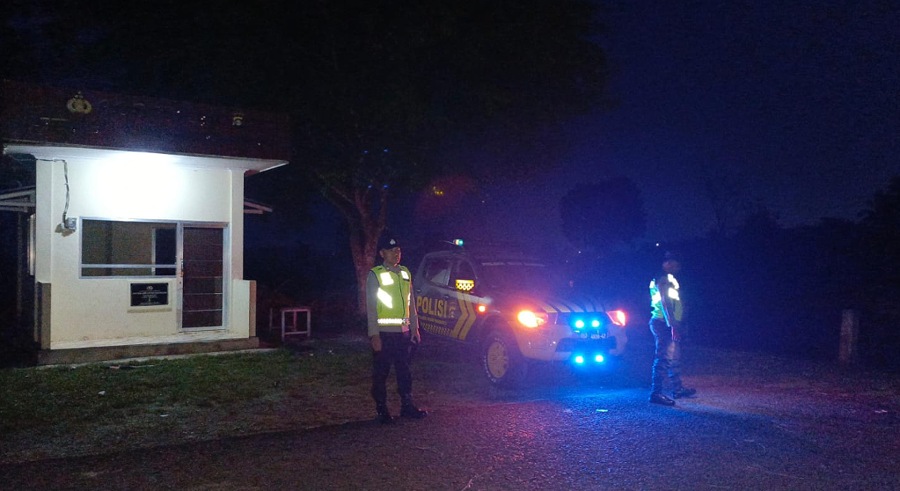 Antisipasi Kejahatan Jalanan, Polsek Buay Madang Gelar Patroli Subuh di Sukaraja