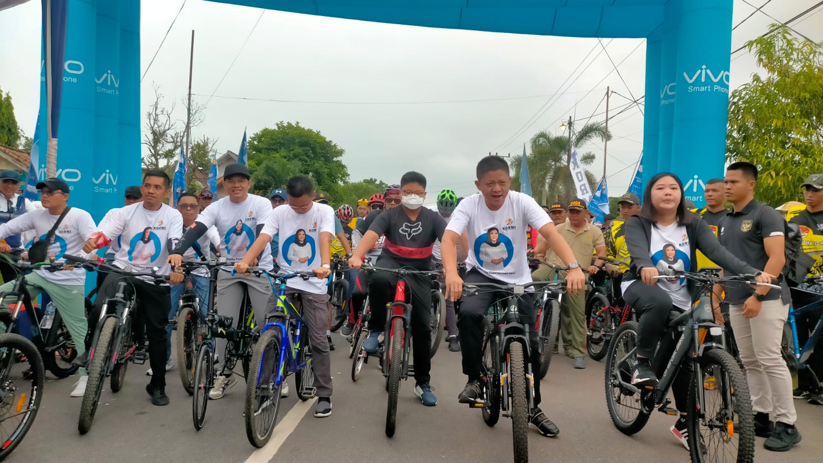 Puncak Rangkaian Hari Bhakti PUPR Ke-77 Gowes dan Senam Bersama