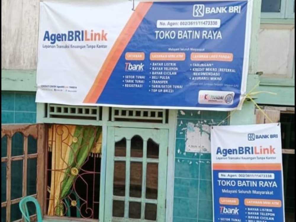 Bantu Pencairan dan PKH, Brilink Bating Raya Talang Pangeran Layani Pencairan Jemput Bola