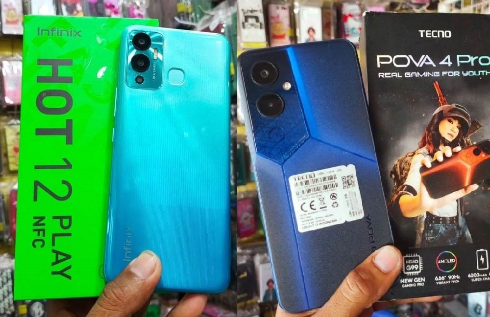 Dibandrol dengan Harga Rp 1 Jutaan, Intip Perbandingan Spesifikasi Infinix Hot 12 Play NFC vs Tecno POVA 4 Pro