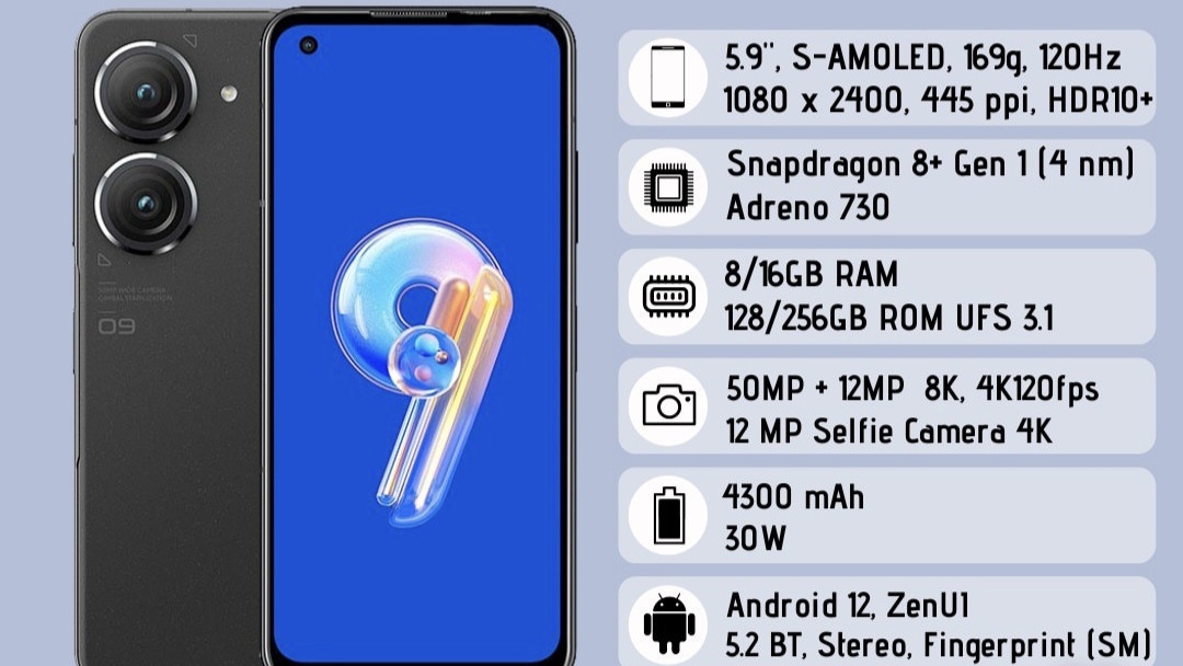 ASUS Zenfone 9, HP Desain Simpel Elegan, Usung Spesifikasi Kelas Flagship