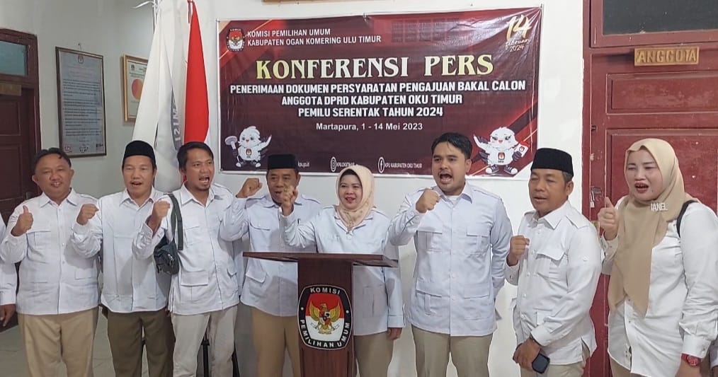 Siapkan Strategi Khusus, Gerindra OKU Timur Targetkan 10 Kursi 