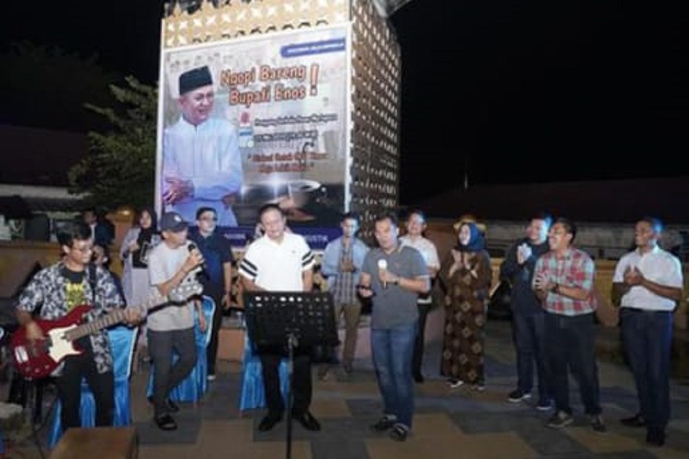 Perdana, Ngopi Ngobrol dan Live Musik bersama Bupati Lanosin dan Wabup Yudha berjalan Sukses