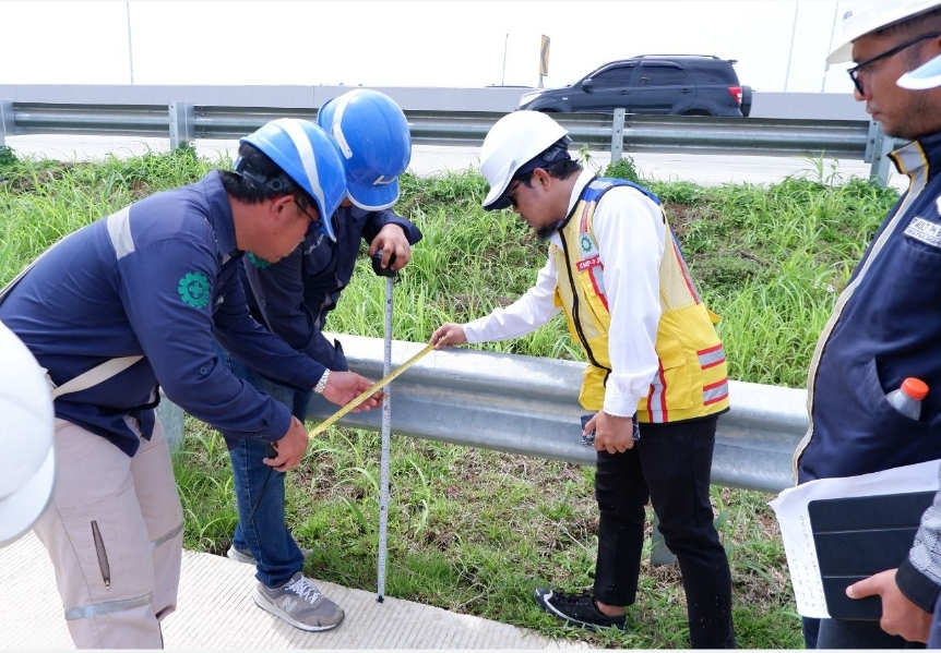 Uji Laik di Junction Tol Tebing Tinggi yang  Menghubungkan 4 Ruas KUTEPAT