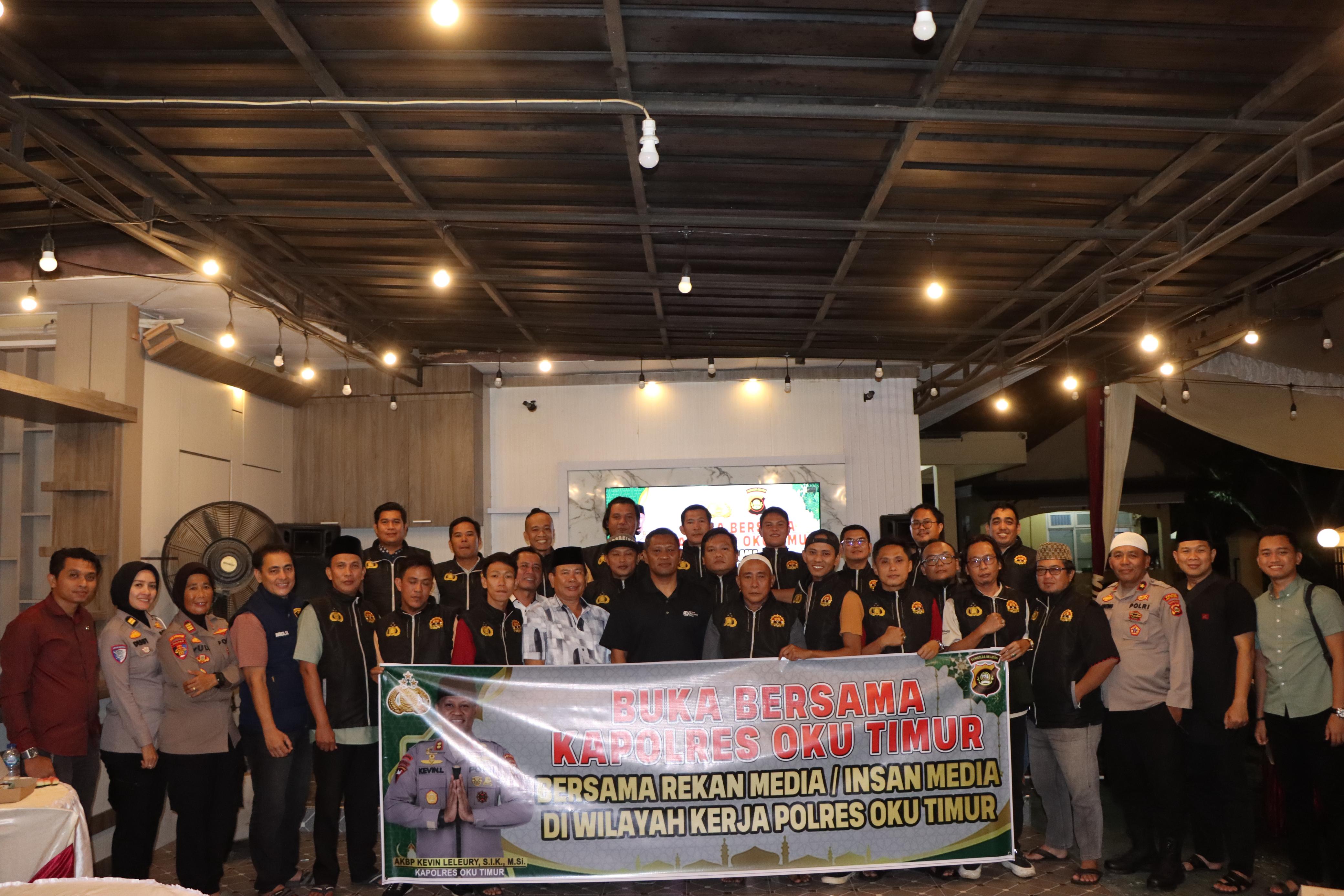 Polres OKU Timur Gelar Buka Puasa Bersama Wartawan Tepat ke 11 Hari Ramadhan 