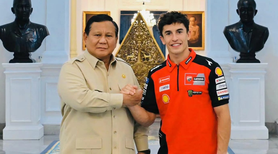 Kunjungi Presiden Prabowo, Marc Marquez: Saksikan MotoGP Pertamina 2025 di Sirkuit Internasional Mandalika NTB