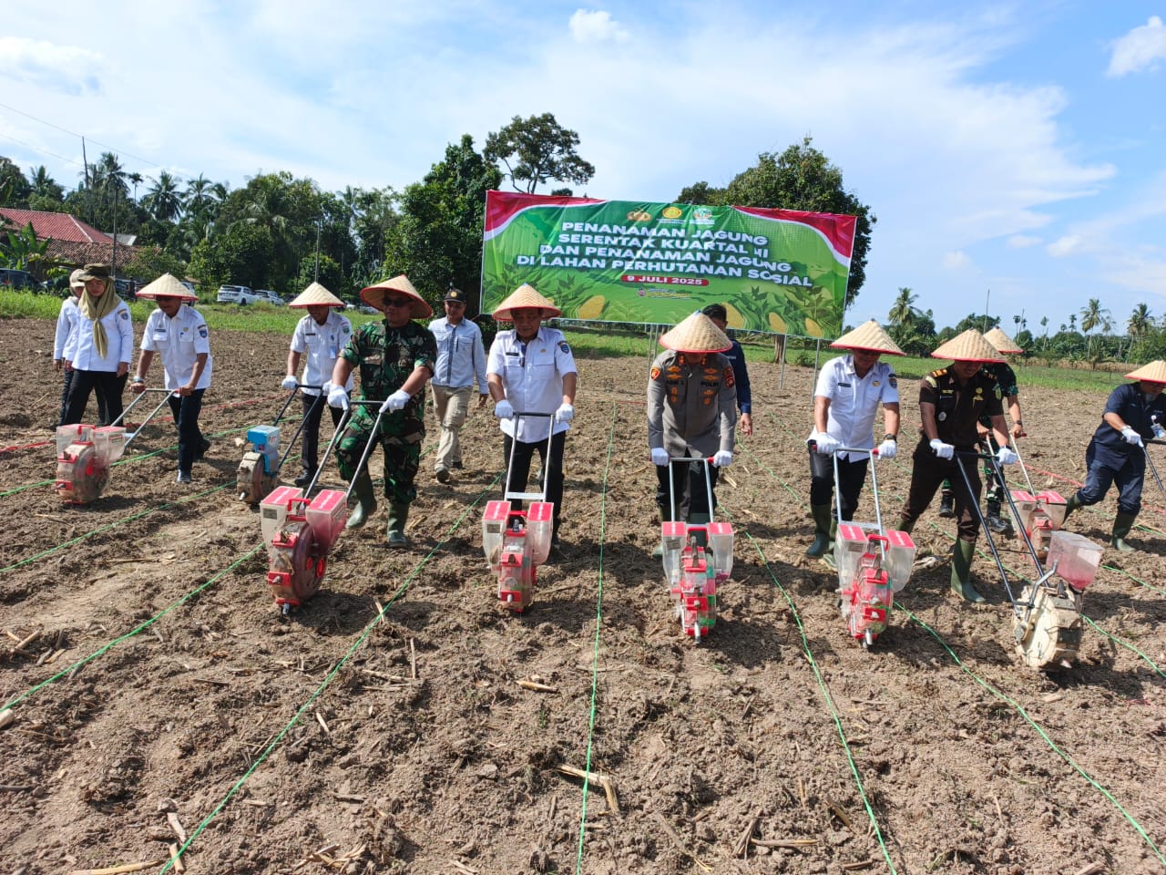 Dipimpin Kapolres AKBP Adik Penanaman Jagung Serentak Sukses Digelar, Dukung Ketahanan Pangan Nasional