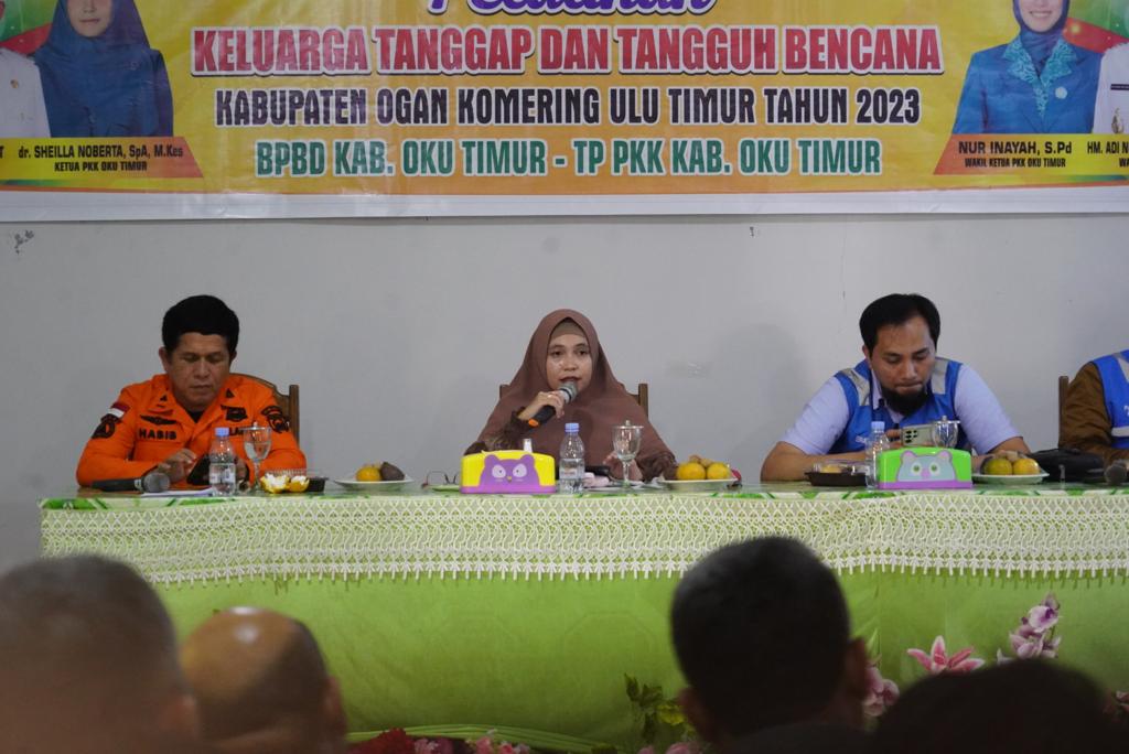  BPBD OKU Timur Gelar Pelatihan Keluarga Tangguh dan Tanggap Bencana 