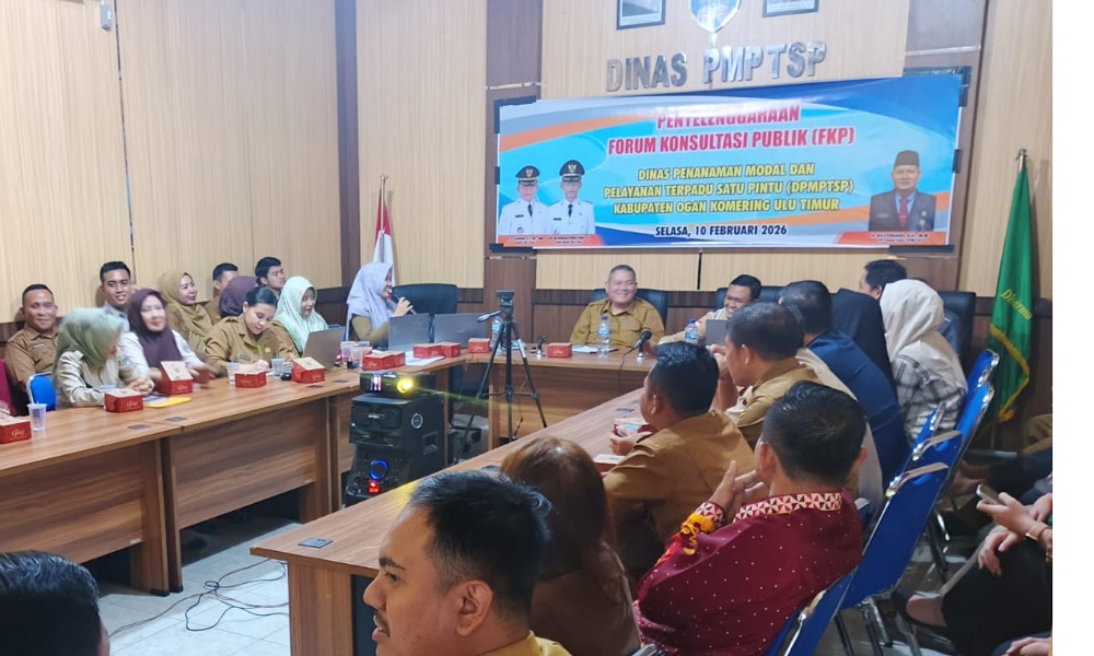 DPMPTSP OKU Timur Gelar Penyelenggaraan Forum Konsultasi Publik