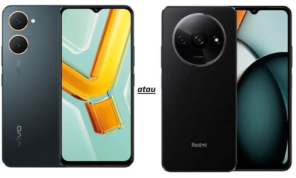 Mending Mana  Redmi A3 atau  VIVO Y03 Bawa Batrei Jumbo Selisih Tipis