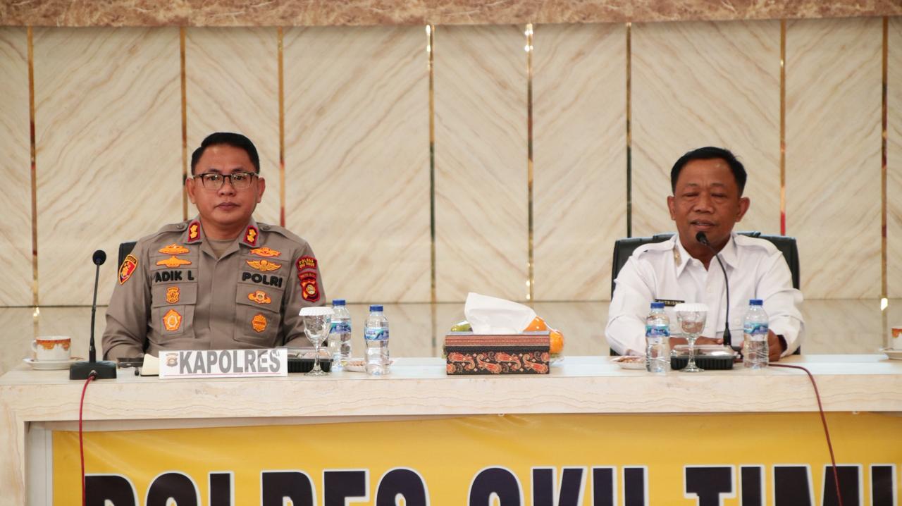 Polres OKU Timur Gelar Rakor Lintas Sektoral Kesiapan Operasi Lilin Musi