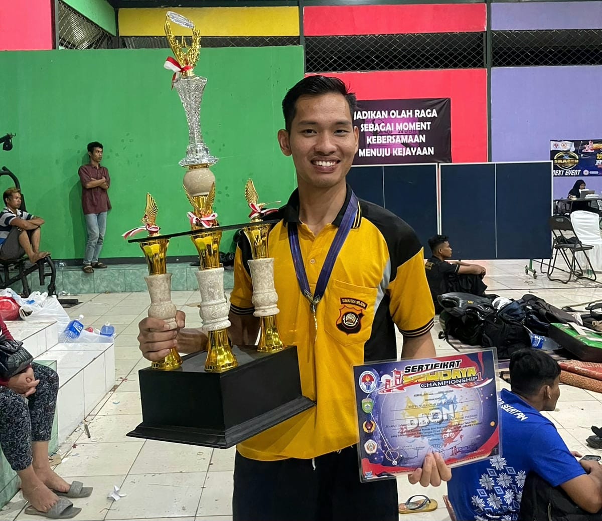 Anggota Polsek BMT Raih Juara 1 Kejuaraan Pencak Silat, Event Kejuaran Piala Jasdam Sriwijaya I