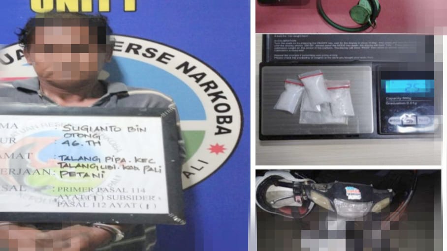 Sat Resnarkoba Polres PALI Tangkap Pengedar Sabu,Barang Bukti 2,57 gram