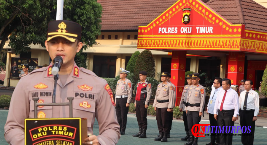 Kapolres OKU Timur Wajibkan Anggota Tuntas Tangani Karhutla dan Disiplin Apel