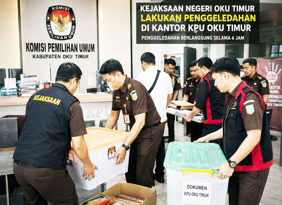 Kasus Dana Hibah Pilkada 2024 Naik ke Penyidikan, Kejari OKU Timur Sita Ratusan Berkas KPU