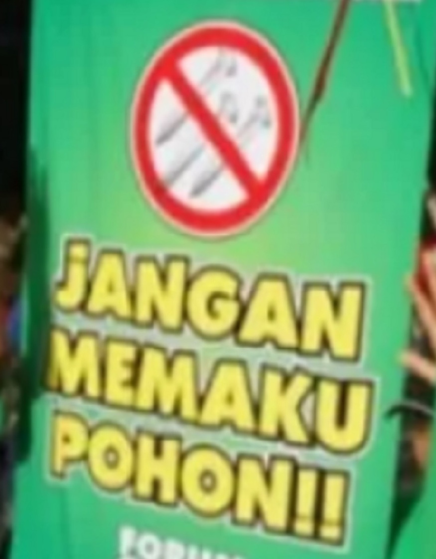 DLH OKU Timur Imbau Bacaleg Jangan Pasang Plamfle di Pohon