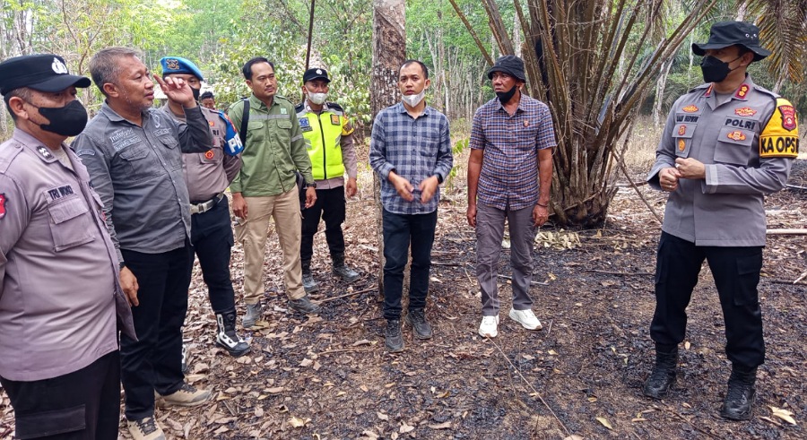 Antisipasi Karhutla Susulan, Kapolres OKU Timur Cek Lahan PT LPI di Semendawai Timur
