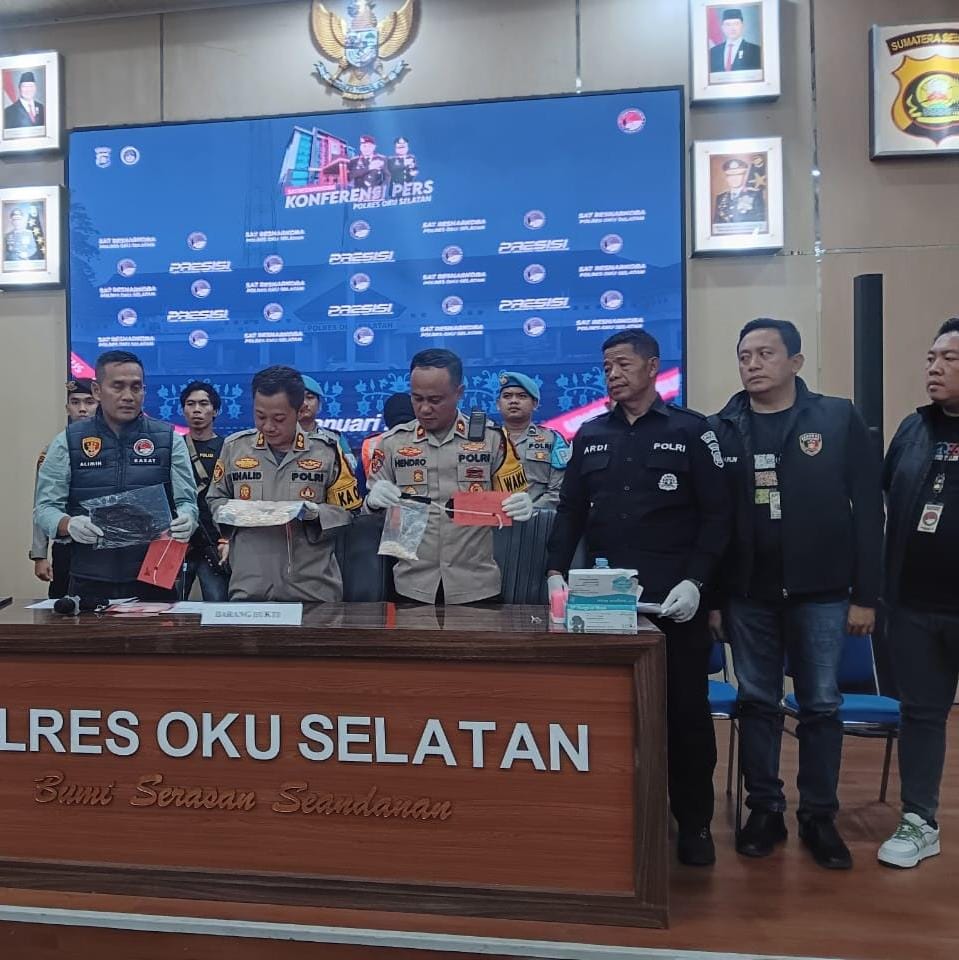 Reskoba Polres OKU Selatan Pimpinan AKP H Alimin Gagalkan Ribuan Ekstasi di Malam Tahun Baru