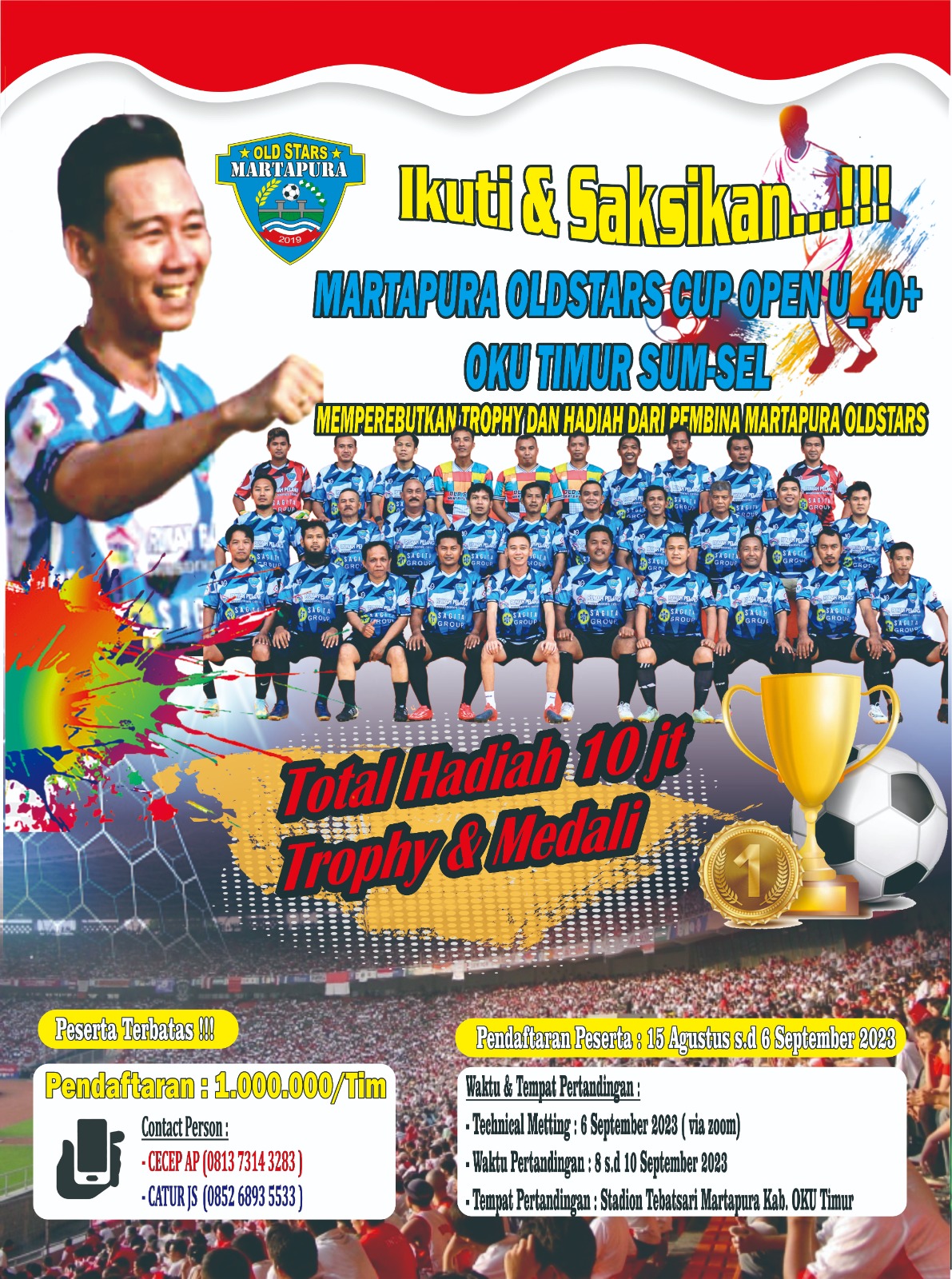 Martapura Old Star FC Gelar Turnamen Sepak Bola U-40, Pasti Seru 
