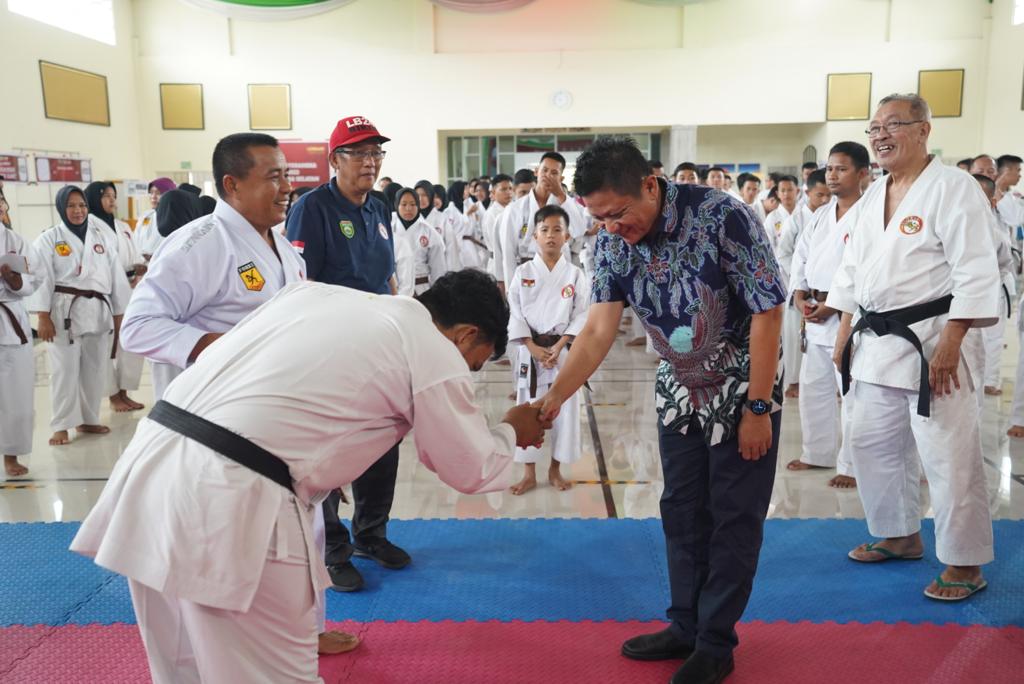 Lemkari Sumsel Gelar Ujian Sabuk Hitam, Enos: Untuk Meningkatkan Kualitas Karateka