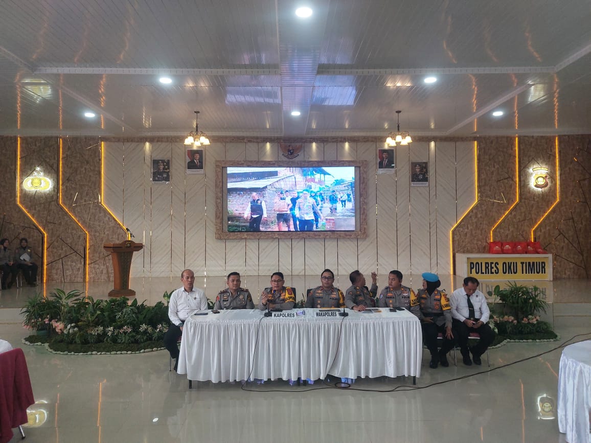 Polres OKU Timur Ungkap 222 Kasus Kejahatan, Tangkap 182 Tersangka
