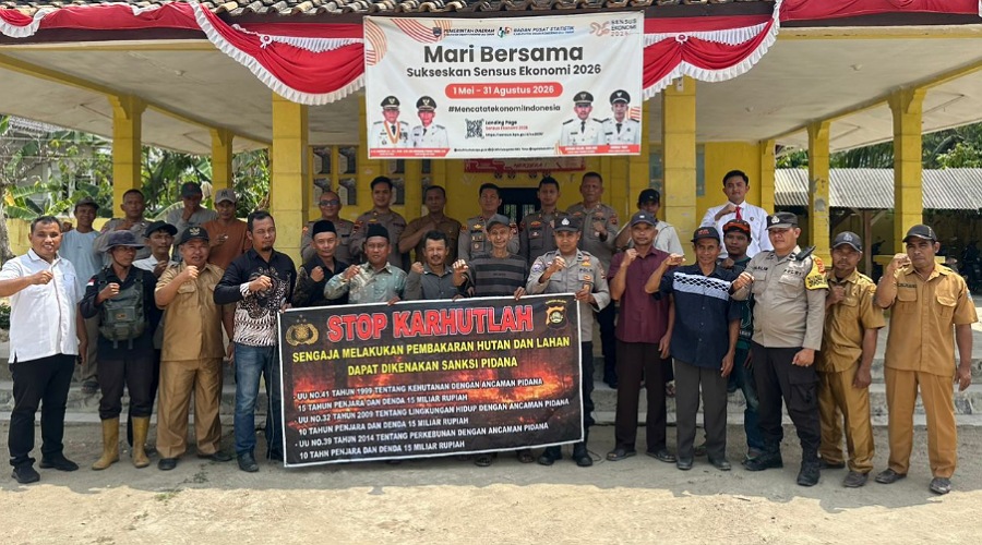 Edukasi Pencegahan Karhutla, Mahasiswa STIK dan Siswa SIP Turun ke BP Peliung