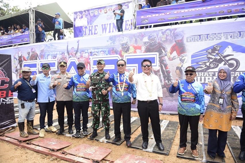 Salurkan Bakat Pembalap Herman Deru Buka Grasstrack di Kabupaten Lahat 