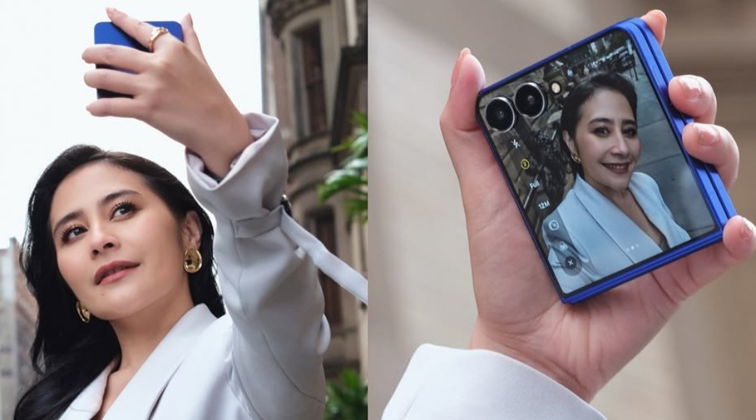 Prilly Latuconsina: Suka Banget Sama Samsung Galaxy Z Flip7, Ringkas, Elegan dan Siap Selfie! 