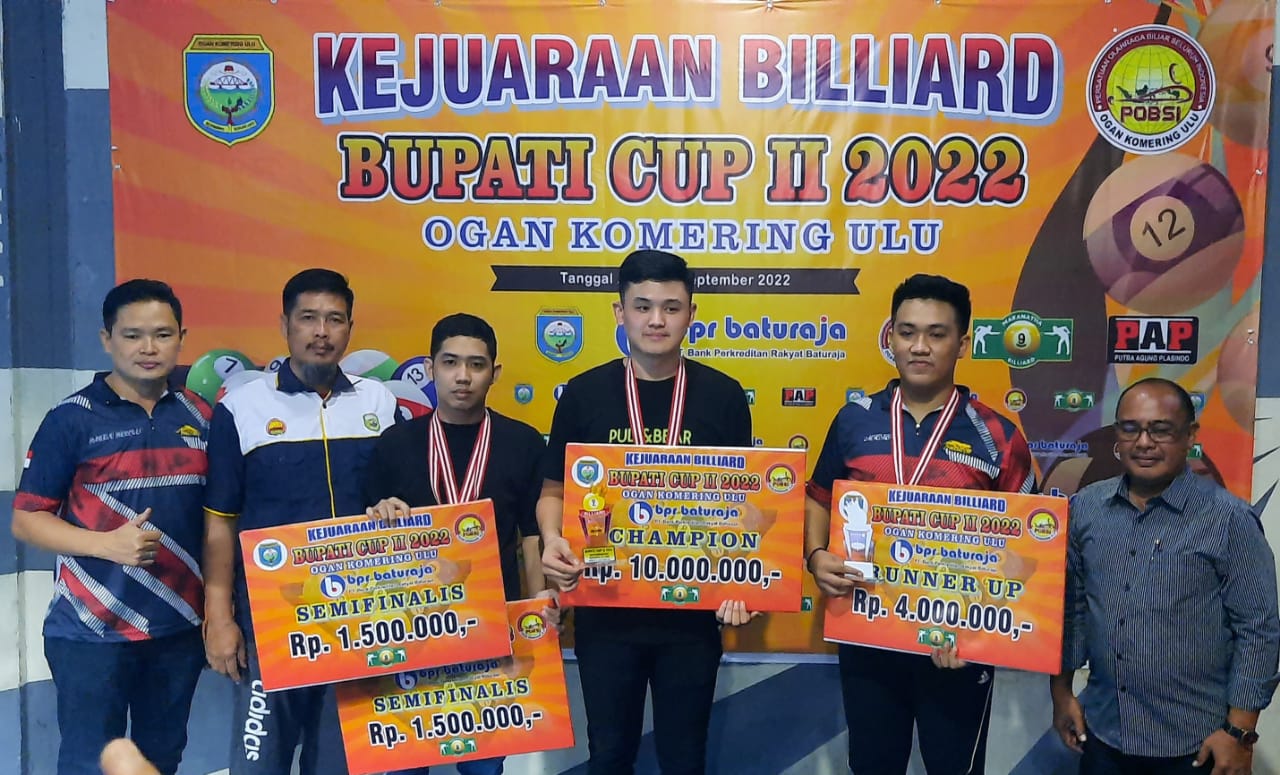 Muba, The Champion Kejuaraan Billiard Bupati OKU Cup II