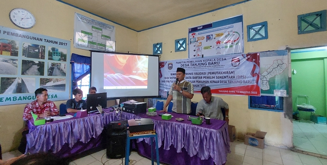 Pendataan Pemilih Tanjung Baru Pakai Aplikasi