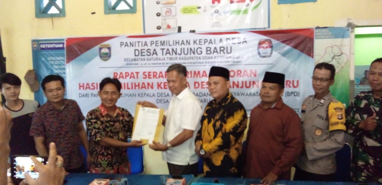 Pilkades Usai, Panitia Serahkan Laporan Hasil ke BPD Tanjung Baru