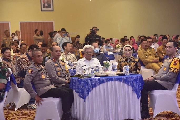 Wagub Mawardi Yahya Hadiri Kenal Pamit Wakapolda Sumsel dari Irjen Pol Rudi Setiawan ke Brigjen Pol M Zulkarna