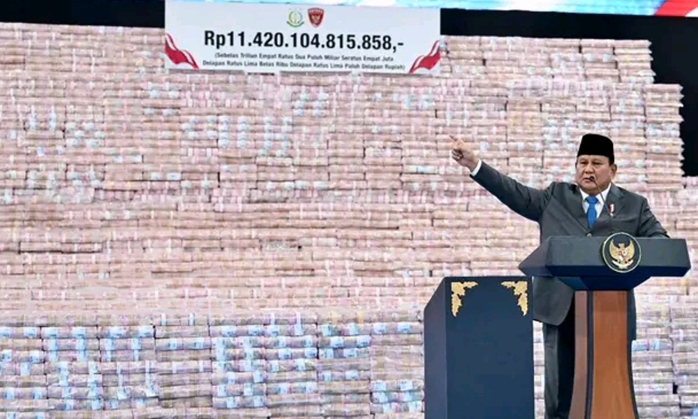 Terima Rp 11,4 Triliun dari Sitaan Korupsi dan Denda Kehutanan, Prabowo: Setara 34.000 Renovasi Sekolah