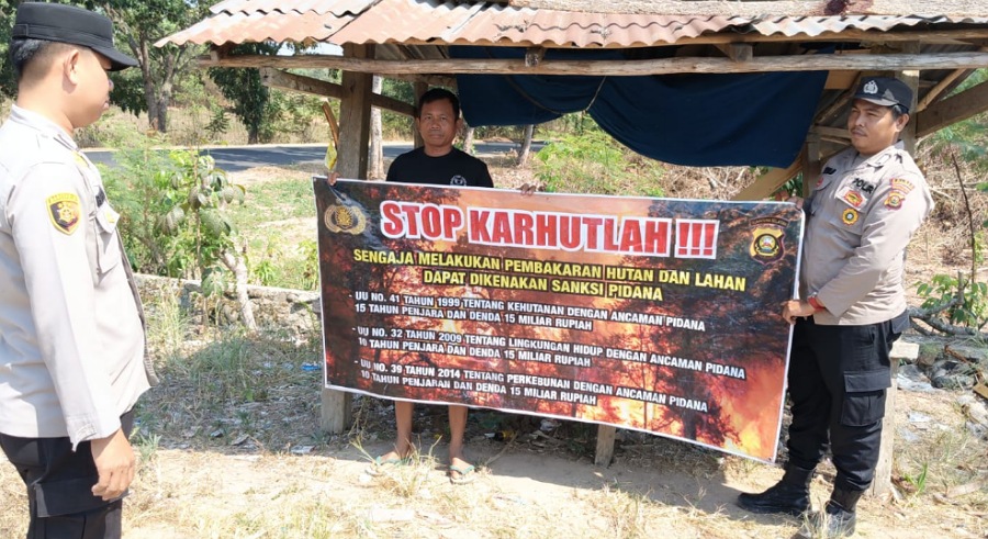 Polsek Martapura OKU Timur Gelar KRYD Bencana Karhutla, Catat 21 Kegiatan Preventif