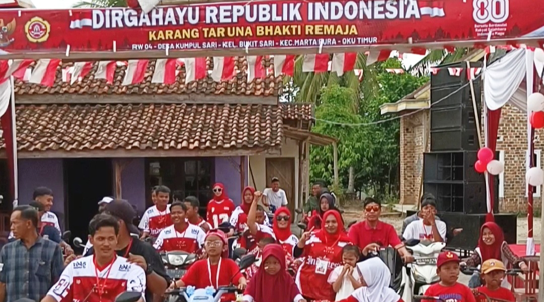 Karang Taruna Bhakti Remaja Desa Kumpul Sari Martapura Meriahkan HUT RI Ke 80