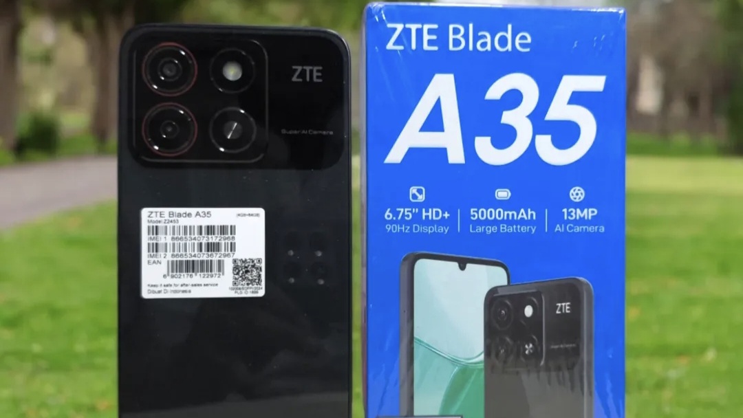 ZTE Blade A35: Hp Layar Lebar, Fingerprint Samping, Baterai Awet Seharian dengan Harga Kurang Dari Rp 1 Jutaan