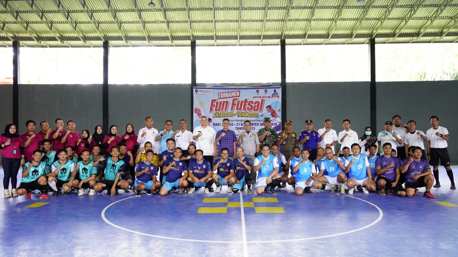 Semarakkan HUT OKU Timur, Disporapar OKUT Gelar Fun Futsal