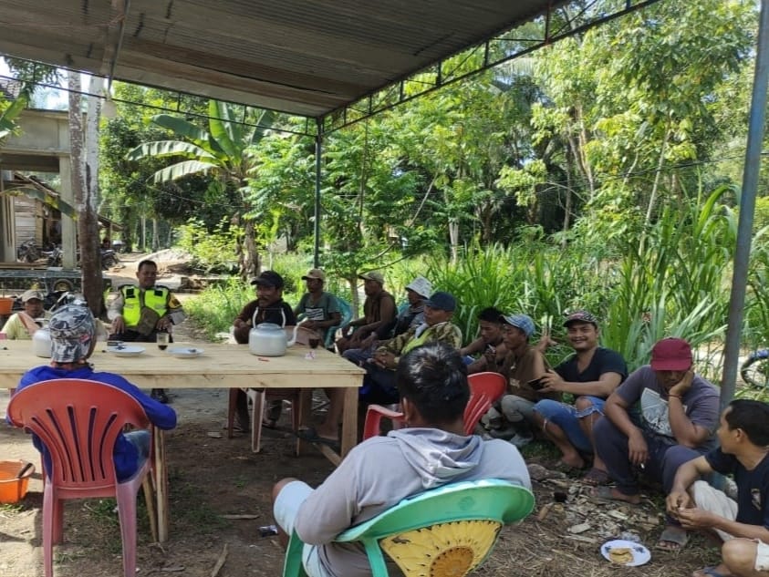 Bhabinkamtibmas Jaga Situasi Kamtibmas Kondusif