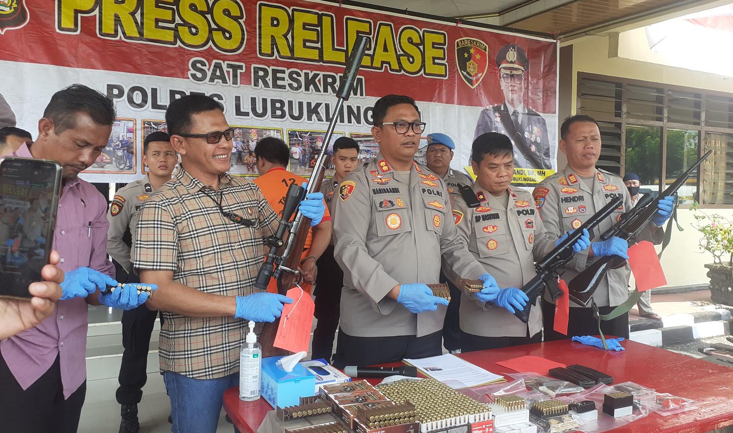 Polres Lubuklinggau Rilis Penangkapan Anggota Perbakin