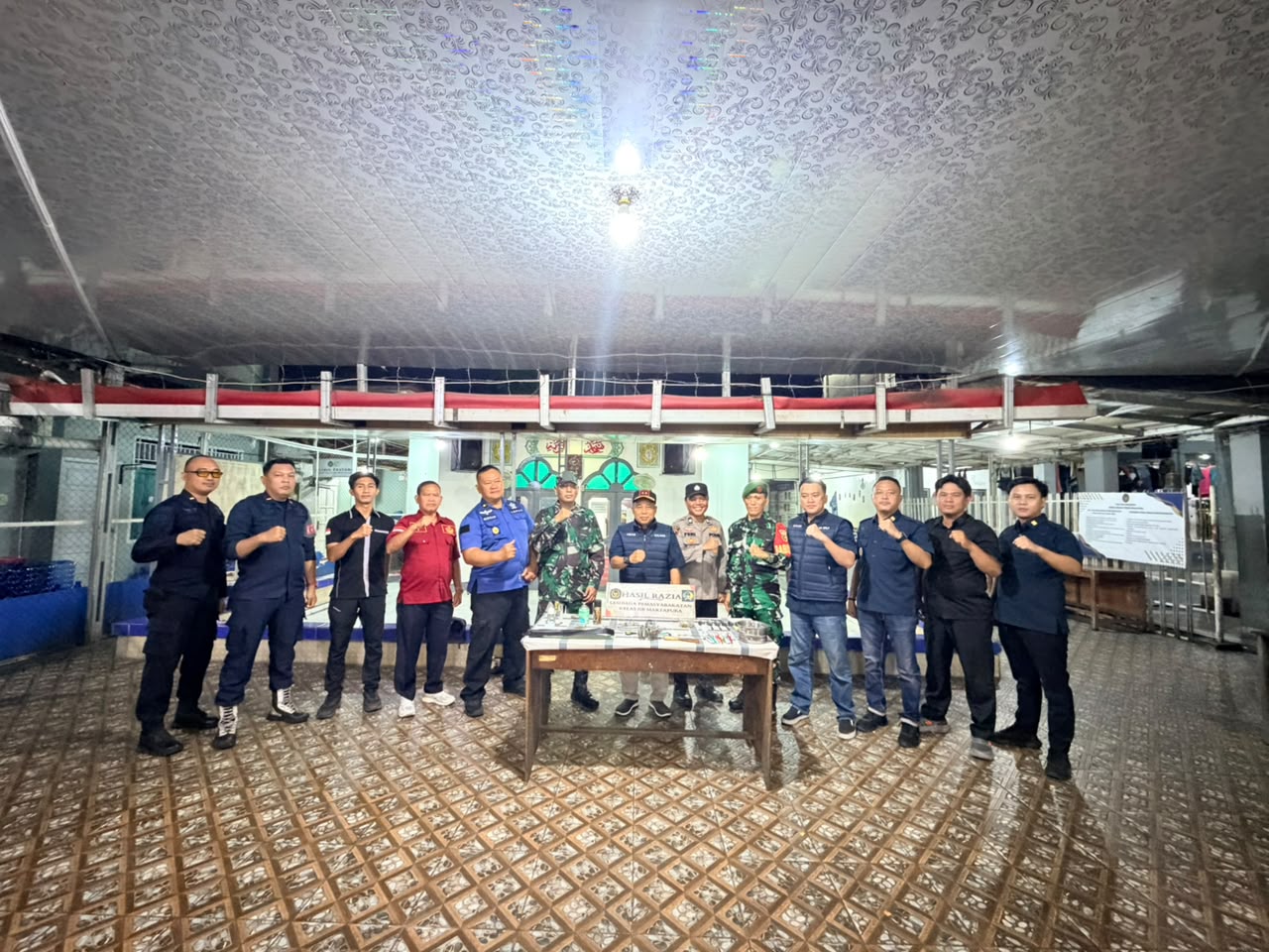 Lapas Martapura Rutin Gelar Razia Gabungan, Wujudkan Zero Halinar